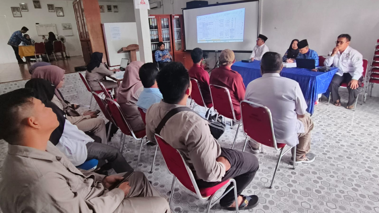 Rapat Evaluasi APBDes Perubahan Tahun Anggaran 2025 di Kecamatan Kute Siantan