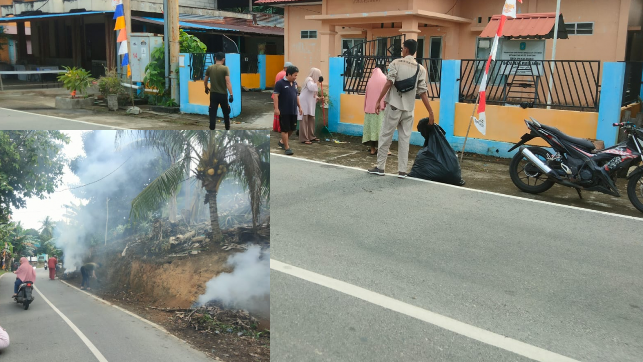 Ketua RT 002 dan RW 001 Desa Payalaman Pimpin Aksi Gotong Royong Warga