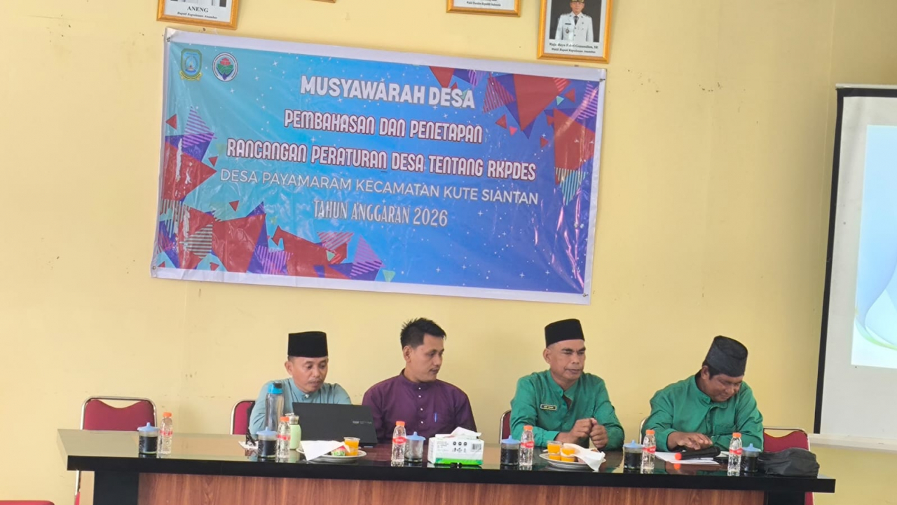 MUSYAWARAH DESA (MUSDES) PEMBAHASAN DAN PENETAPAN RANCANGAN PERATURAN DESA TENTANG RKPDes TA.2026