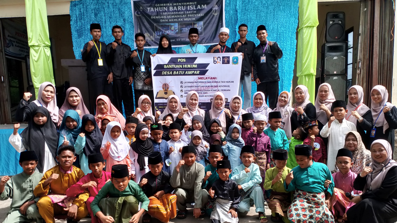 Sambut 1 Muharram 1447 H, Desa Batu Ampar Gaungkan Kesadaran Hukum Lewat Sosialisasi Posbakumdes