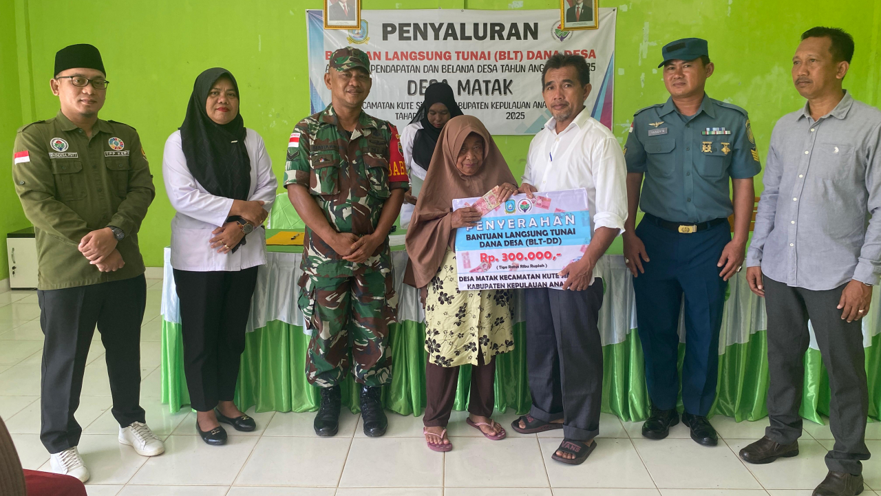 PENYALURAN BANTUAN LANGSUNG TUNAI BULAN JUNI TAHUN 2025 DESA MATAK KECAMATAN KUTE SIANTAN KABUPATEN KEPULAUAN ANAMBAS