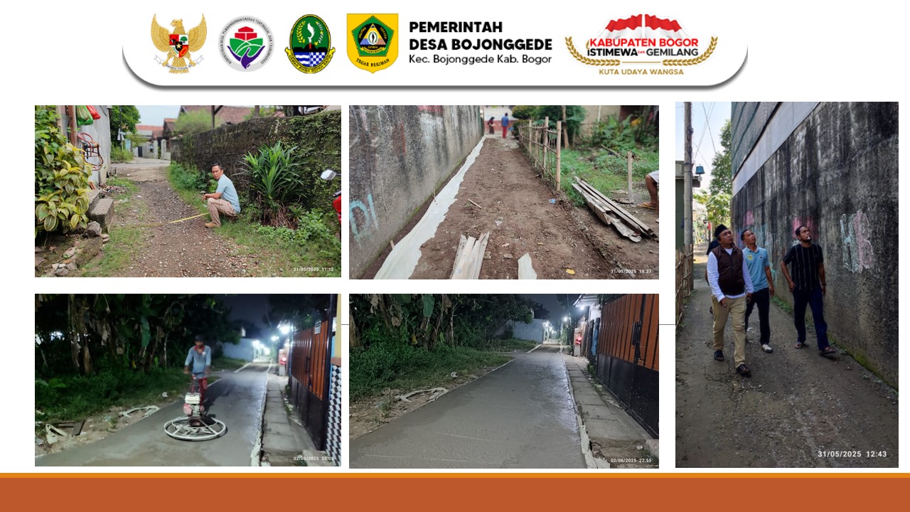 Jalan Rabat Beton Bojonggede: Akses Warga Lebih Mudah