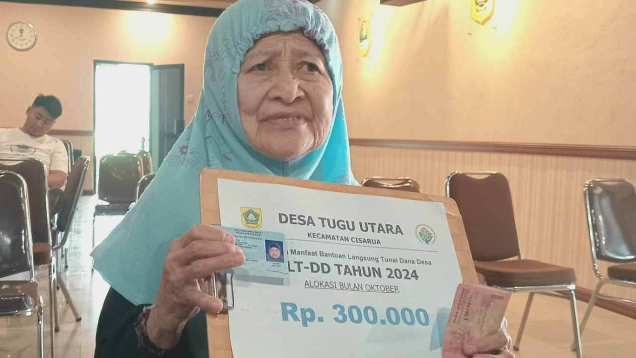 BLT-DD : 56 Warga Terima Bantuan Langsung Tunai, Desa Tugu utara