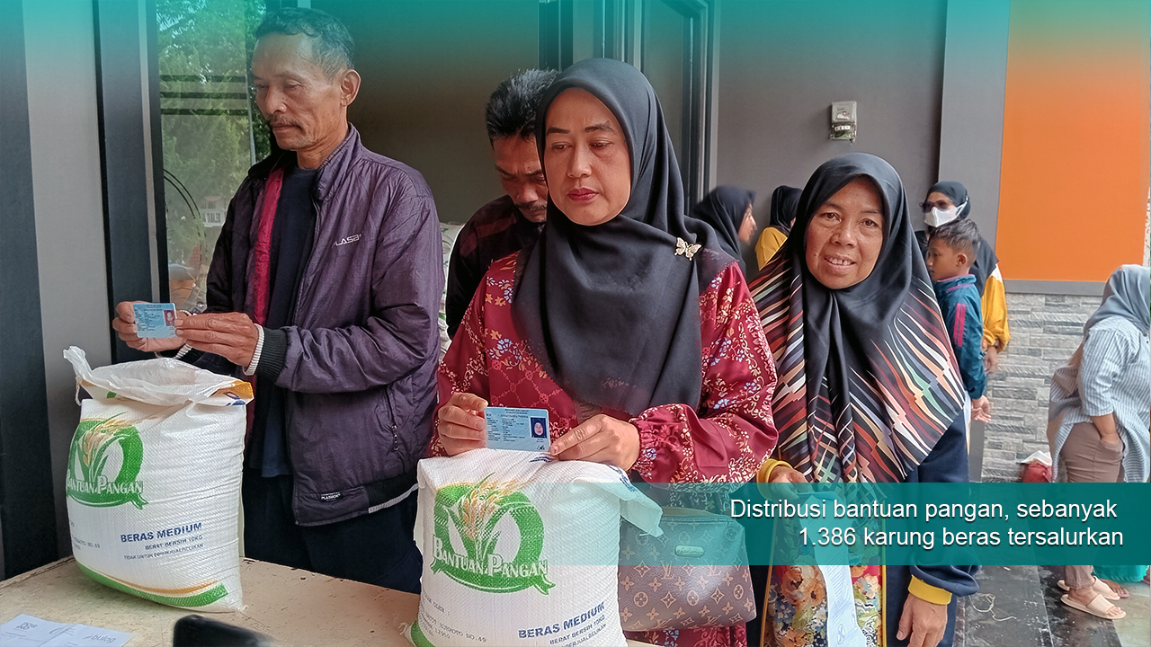 Distribusi 1.386 Bantuan Beras untuk Warga Desa Tugu Utara