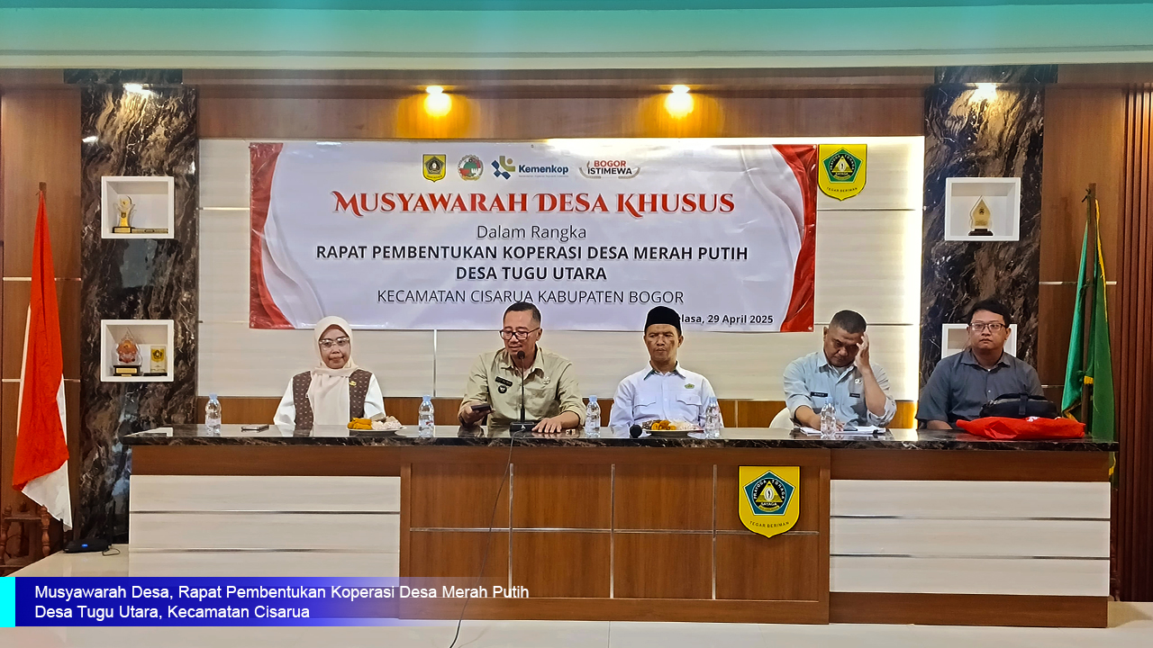 Musyawarah Desa Khusus: Desa Tugu Utara Wujudkan Amanat Inpres Nomor 9 Tahun 2025 dengan Membentuk “Koperasi Desa Merah Putih”