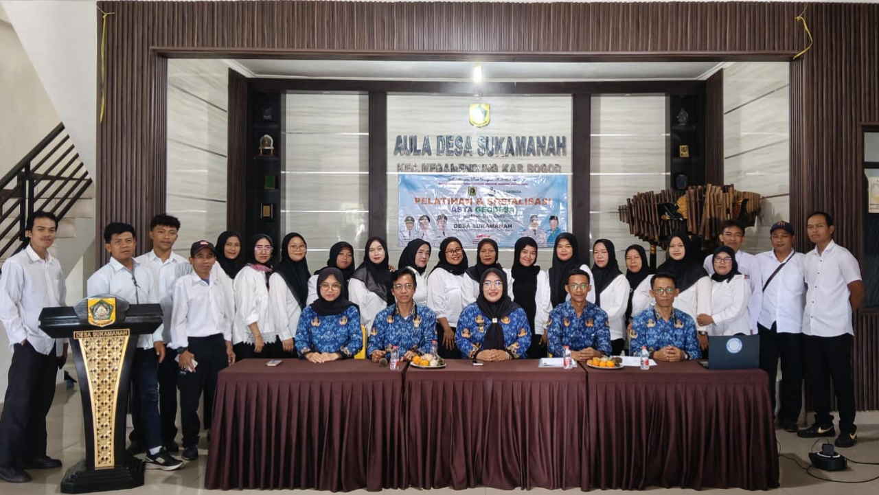 Perkuat Tata Kelola Digital, Pemdes Sukamanah Gelar Sosialisasi dan Peltihan Asta Geodesa