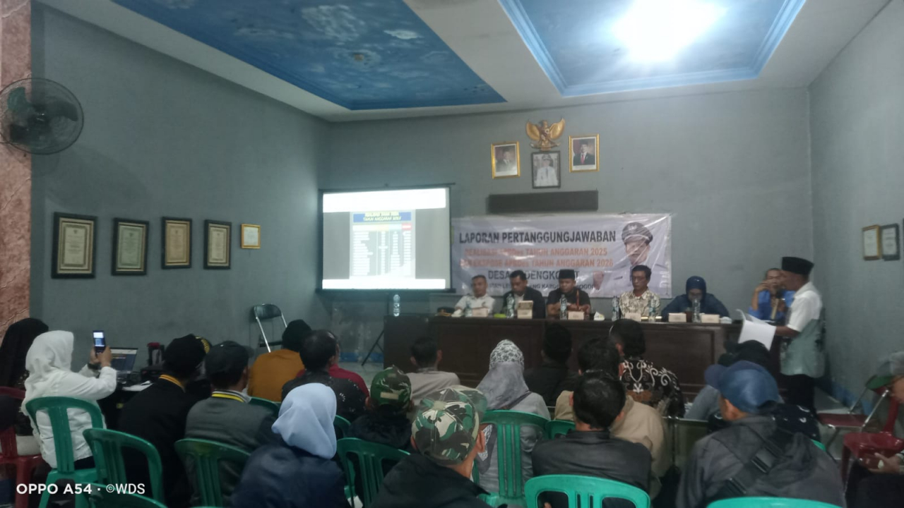 Wujudkan Transparansi, Pemerintah Desa Sadengkolot Gelar LPJ Realisasi APBDes 2025 dan Ekspose Rencana Anggaran 2026