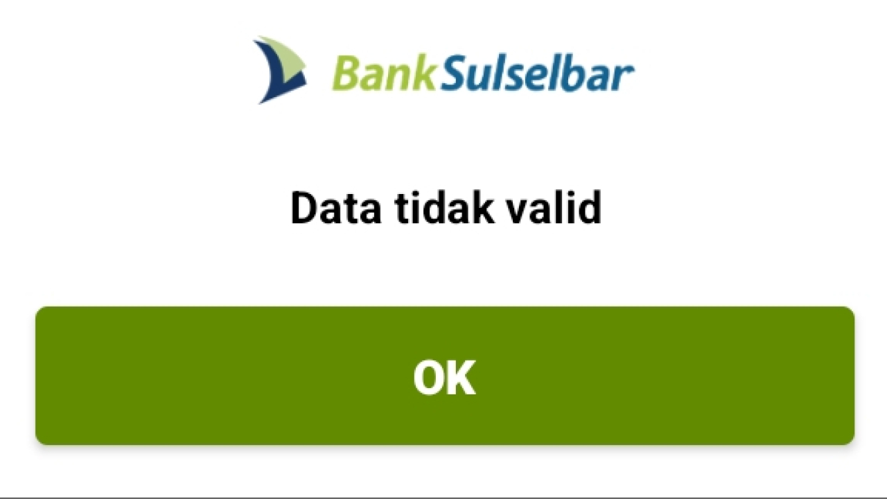 Cara atasi aktivasi mobile banking sulselbar data tidak valid