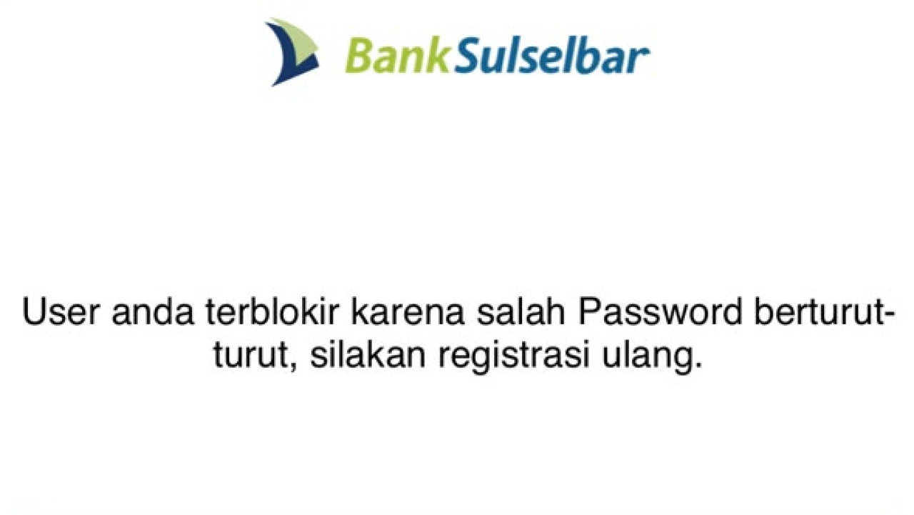 Lupa password mobile banking sulselbar