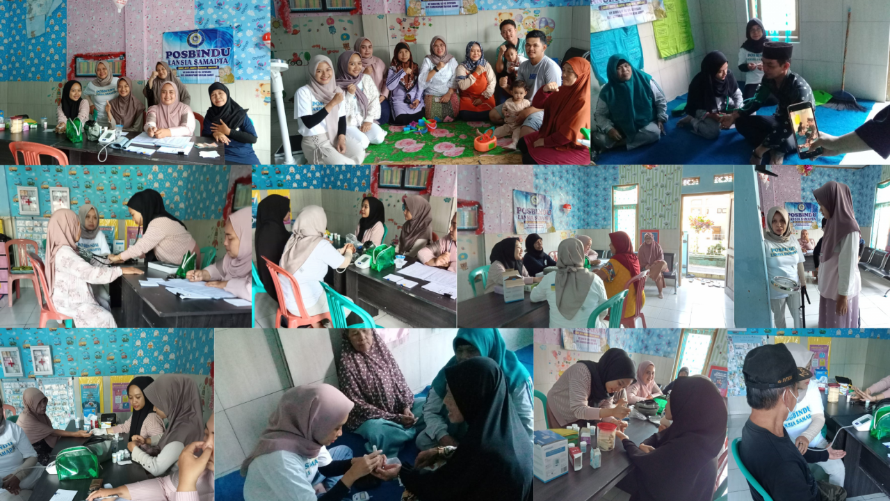 Deteksi Dini PTM, Posbindu Lansia Samapta Gelar Cek Kesehatan di KP. Biru Desa Situsari