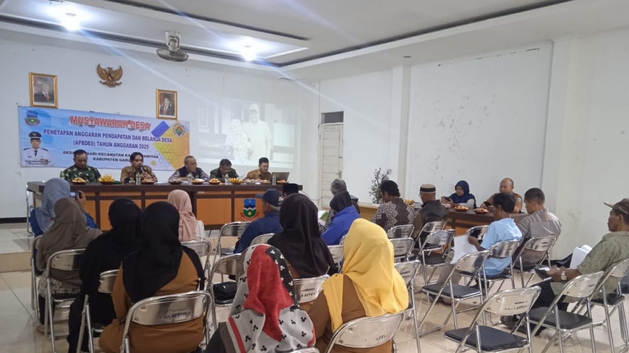 Penetapan APBDes Desa Situsari Kecamatan Karangpawitan Kabupaten Garut untuk Anggaran Tahun 2025