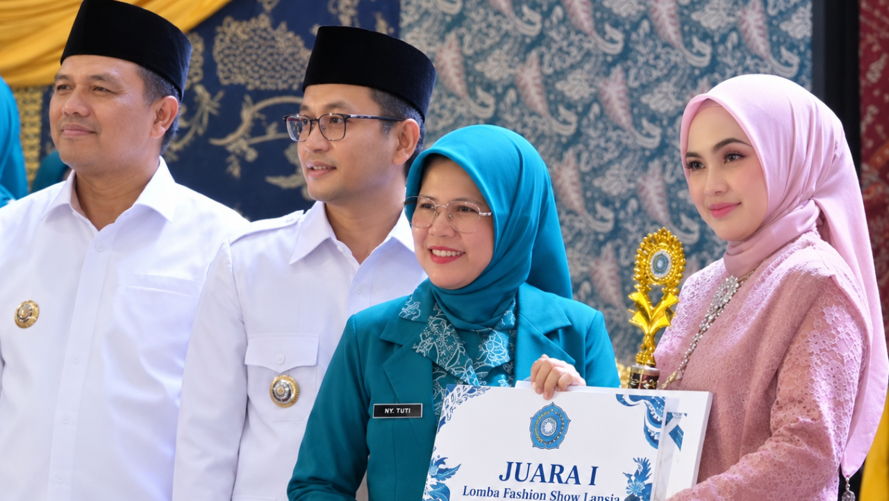 Membanggakan! Perwakilan Kecamatan Cikalong Raih Juara Pertama Fashion Show Lansia pada HKG PKK ke-54 Tingkat Kabupaten Tasikmalaya Tahun 2026