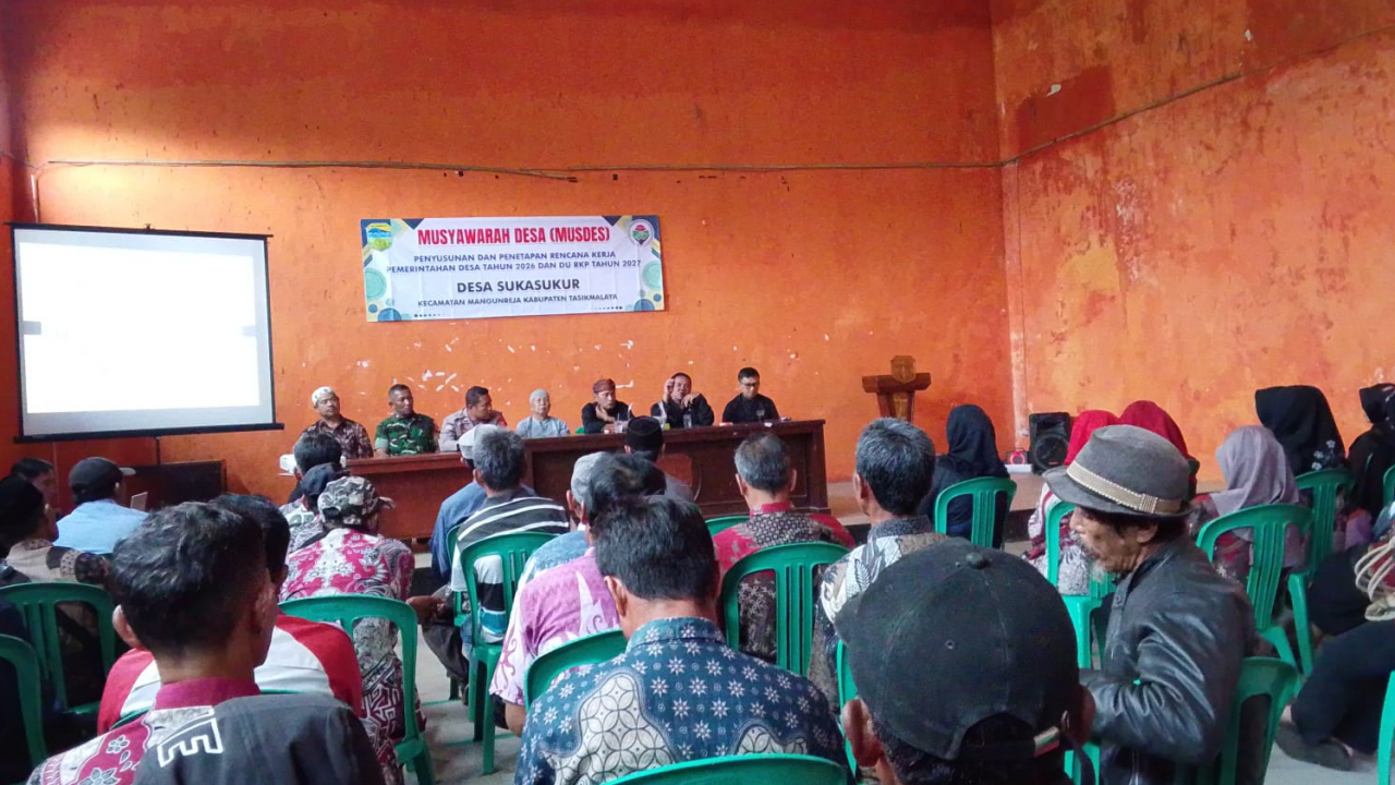 RKPDes 2026 Sukasukur Disahkan dalam  Musyawarah Desa