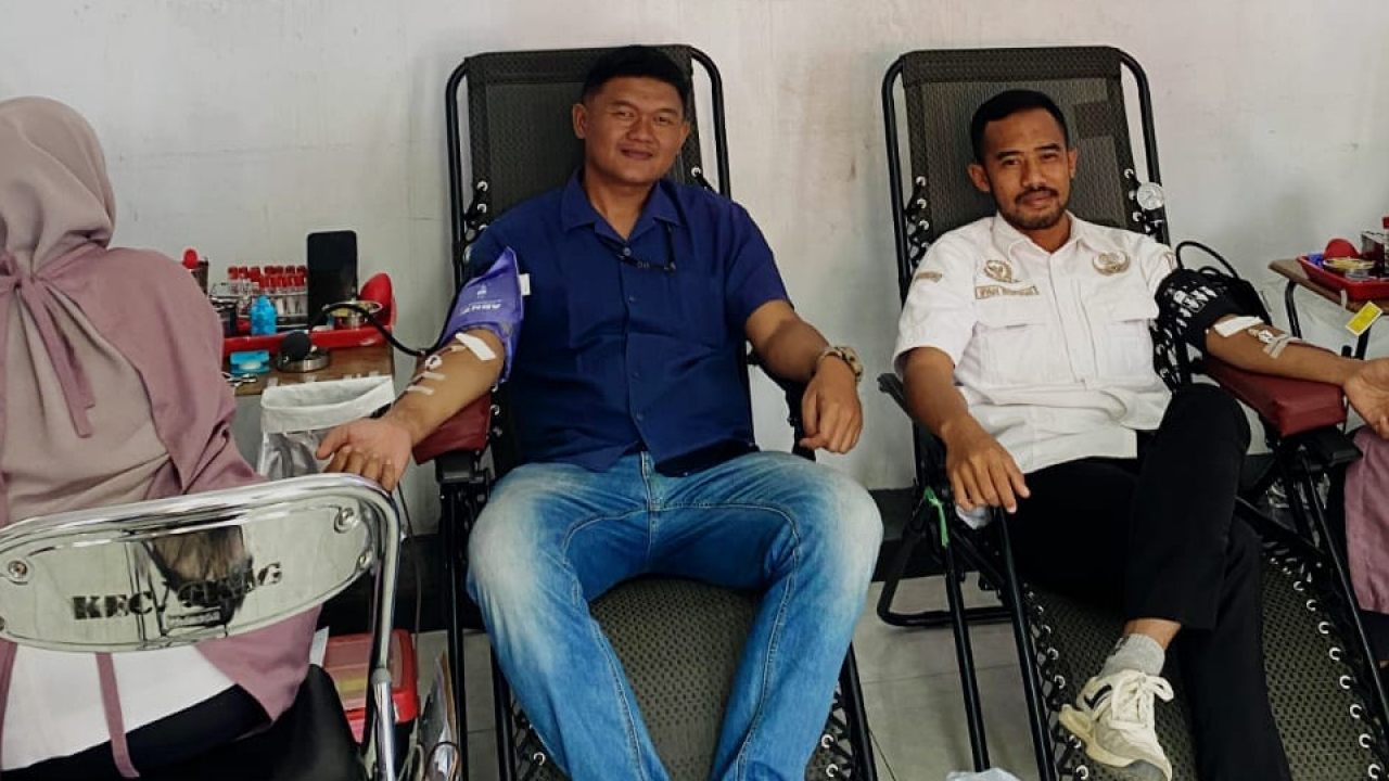 Desa Sukamukti Ikut Serta dalam Donor Darah HUT RI ke-80