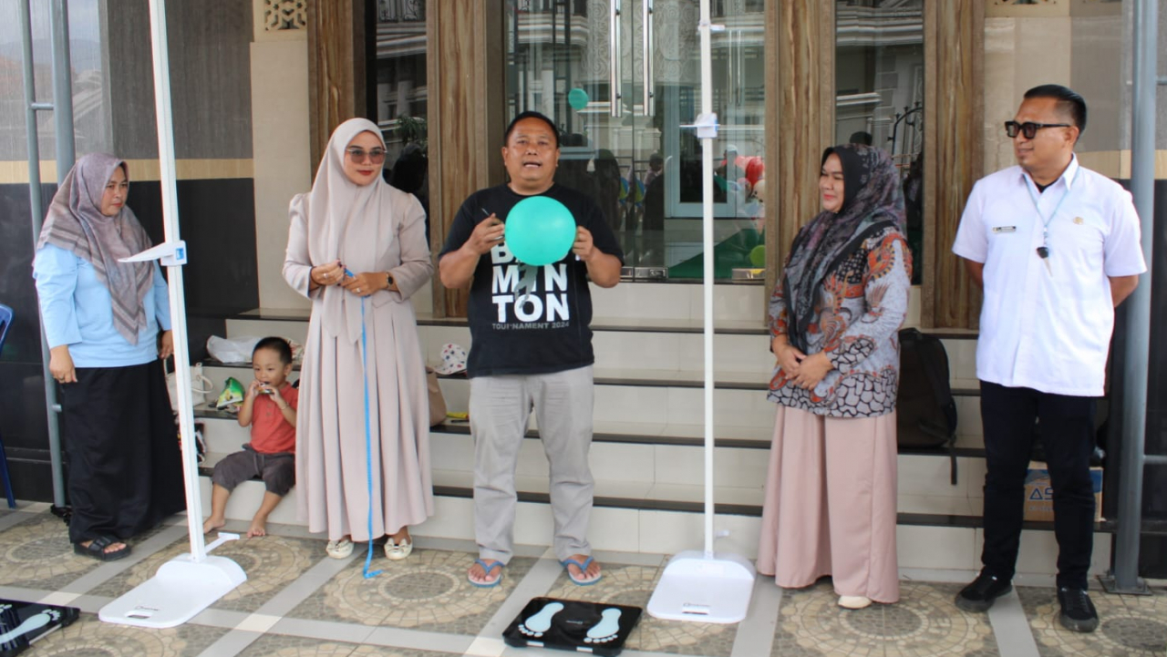 Pembukaan Simbolis dan Pelaksanaan Posyandu Mawar III Bulan Januari Blok Sukaraos Sekaligus Integrasi Layanan Primer