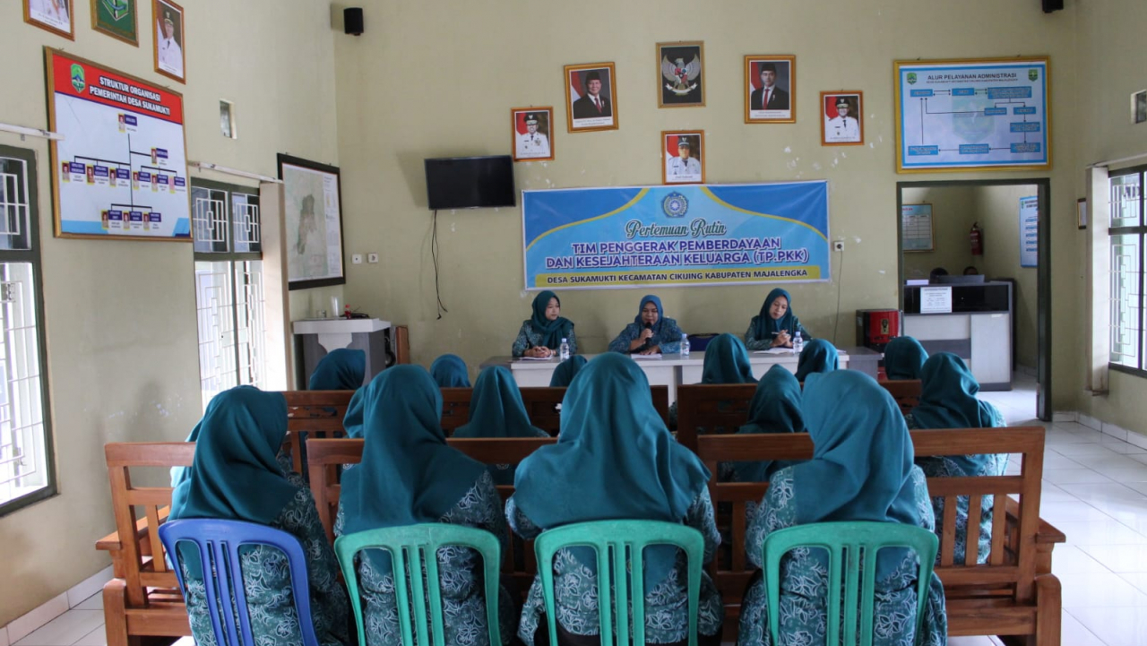 TP. PKK Sukamukti Evaluasi Program Kerja Rutin Februari