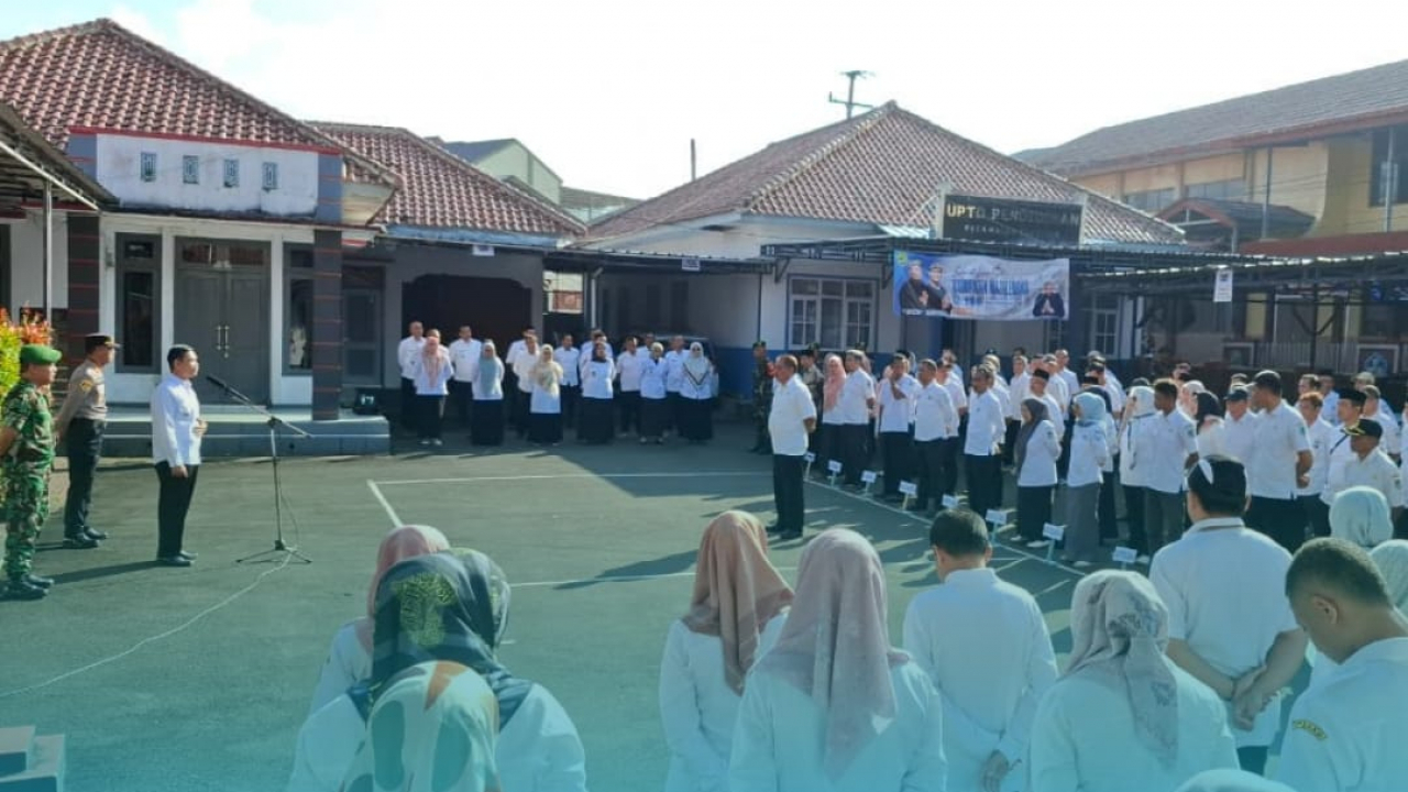 Pemerintah Desa Sukamukti Ikutin Apel Rutin