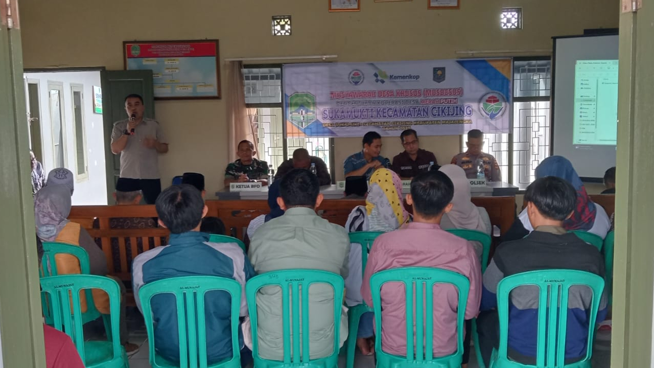 Musdesus Pembentukan Koperasi "Merah Putih" di Desa Sukamukti Kecamatan Cikijing