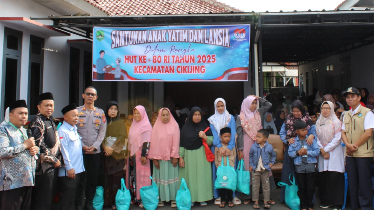 Desa Sukamukti mengikuti Santunan Anak Yatim dan Lansia di Cikijing dalam Rangka HUT RI ke-80