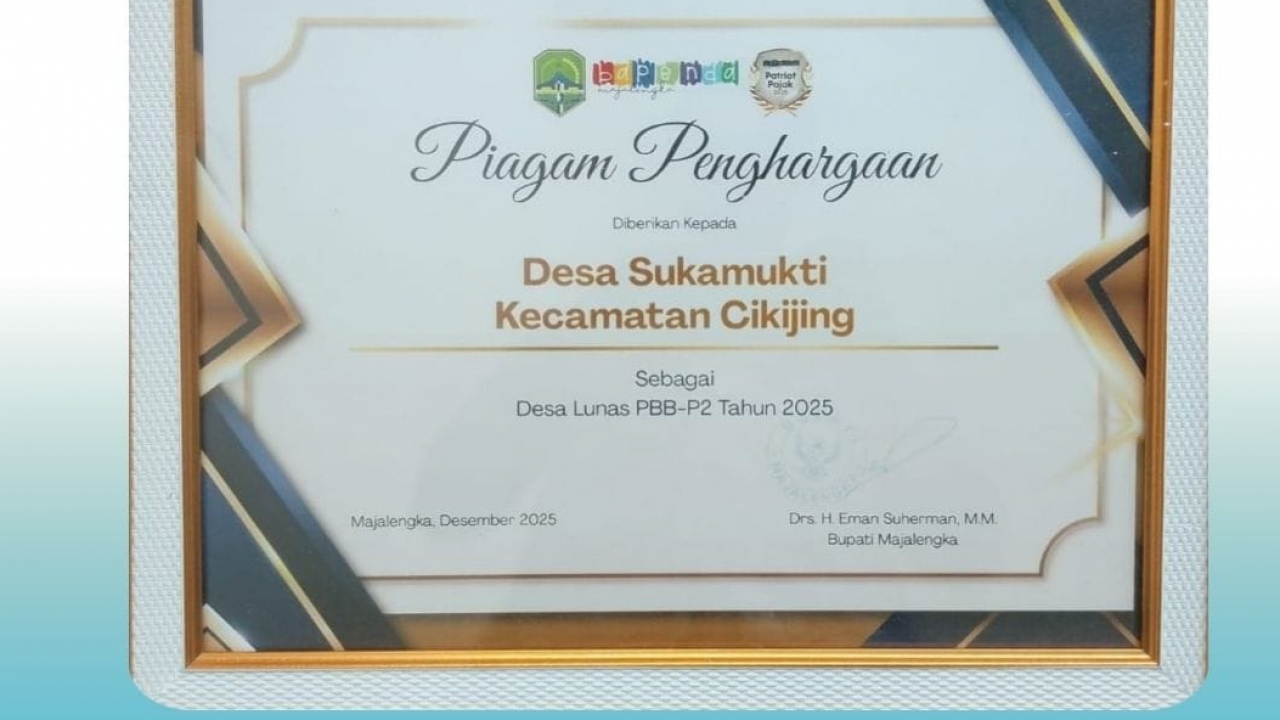 Desa Sukamukti Gemilang: Raih Penghargaan Lunas PBB-P2 2025