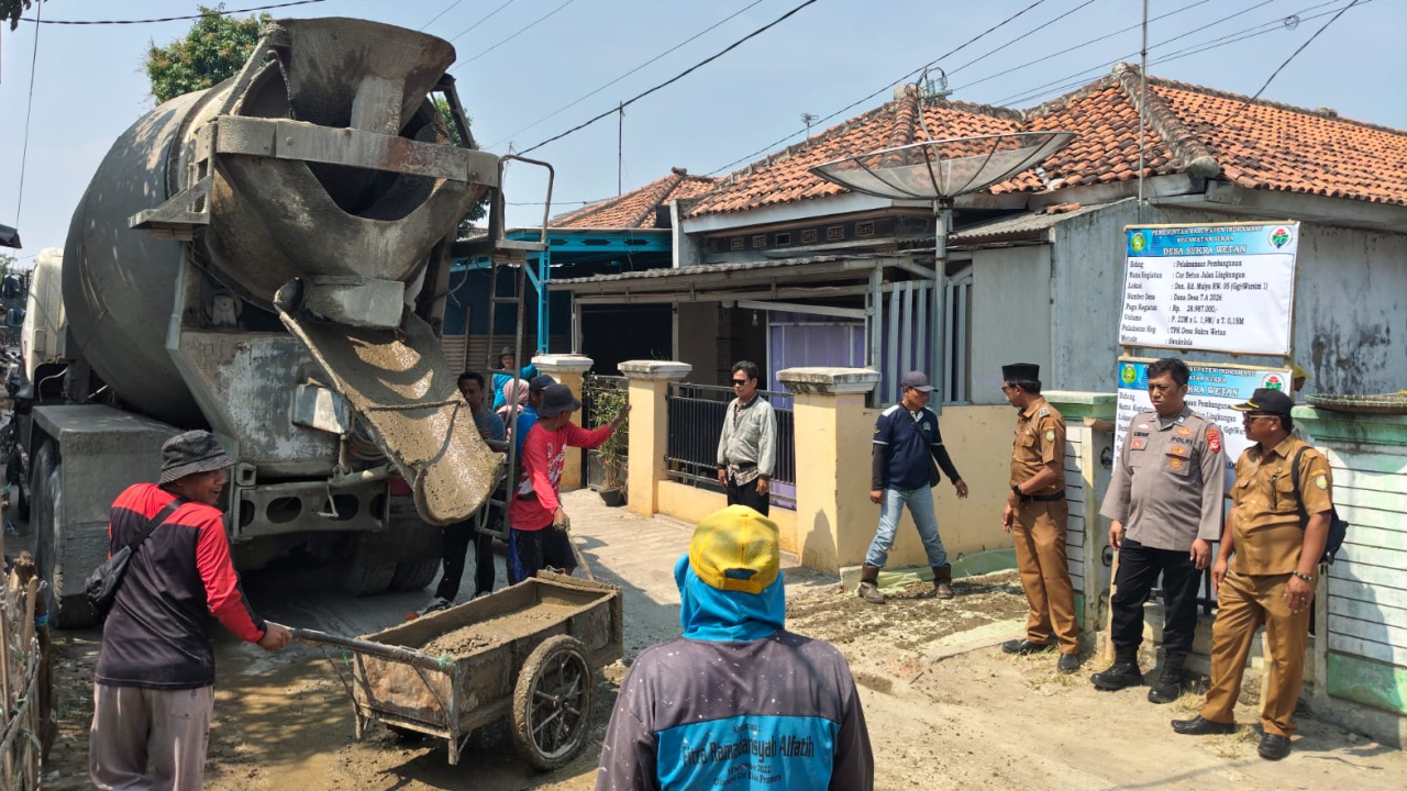 Pembangunan Cor Beton Jalan Lingkungan