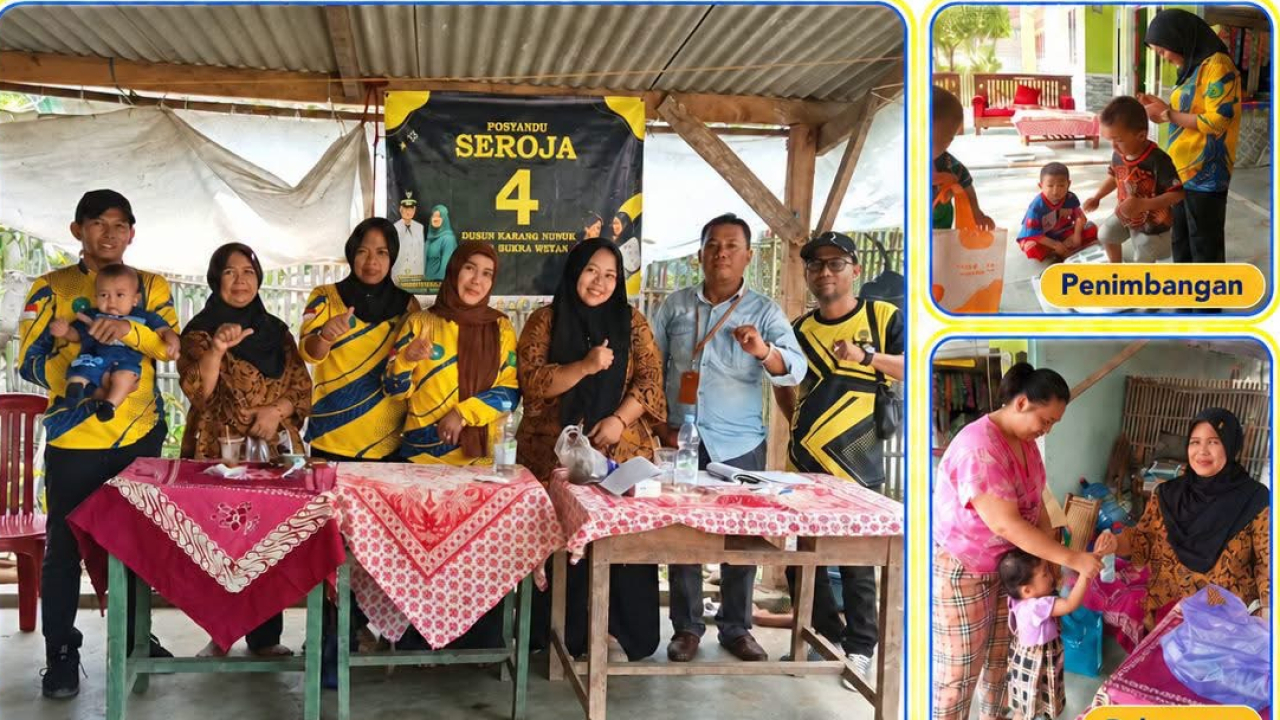 Giat Posyandu Seroja 4 Dusun Karang Nunuk