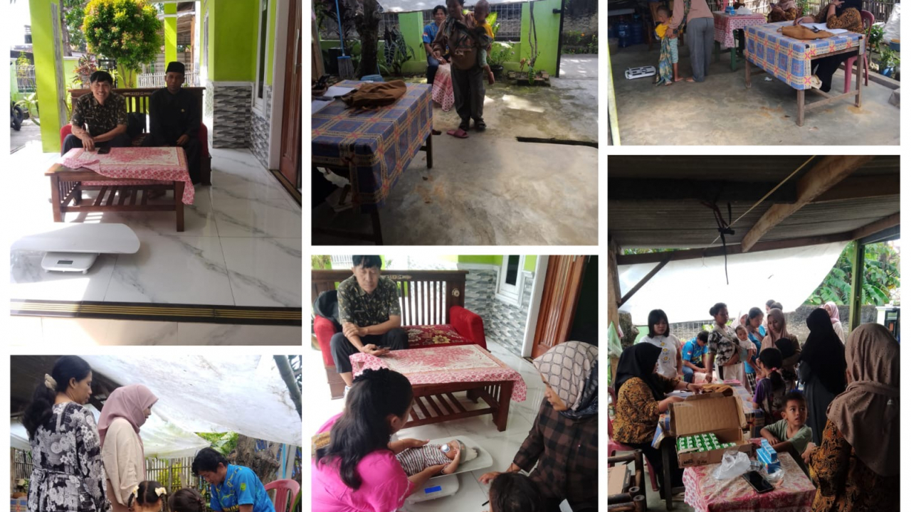 Kegiatan Posyandu Seroja 4 Dusun Karang Nunuk