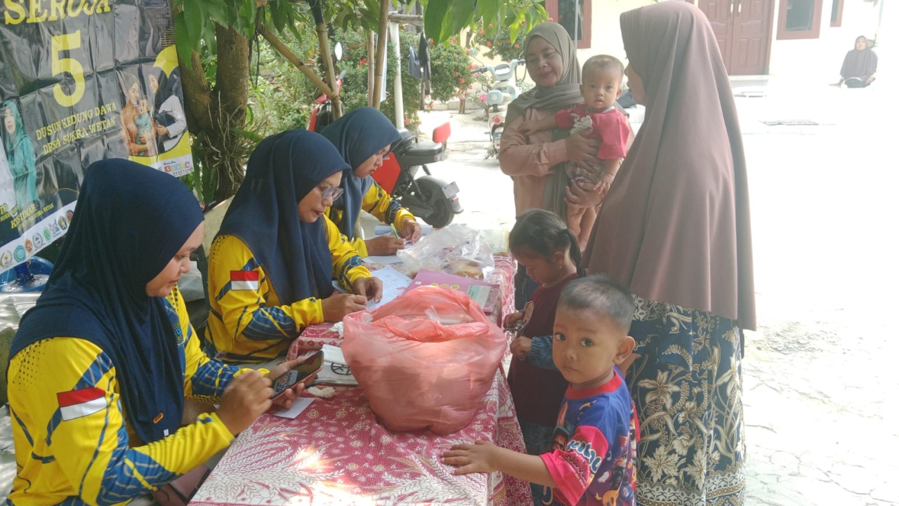Giat Posyandu Seroja 5 Dusun Kedung Dawa Desa Sukra Wetan