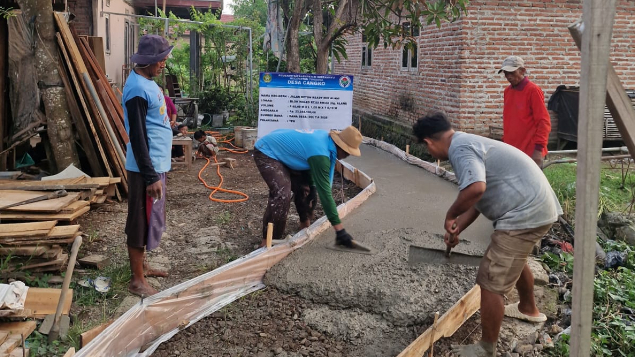 Peningkatan Infrastruktur Jalan di Blok Waled, Desa Cangko, Indramayu