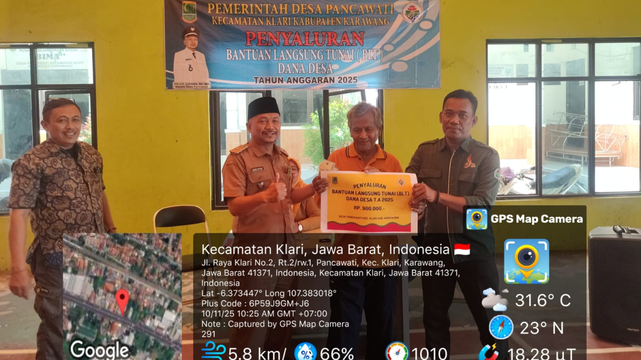 Penyaluran BLT Dana Desa 2025 di Desa Pancawati Karawang
