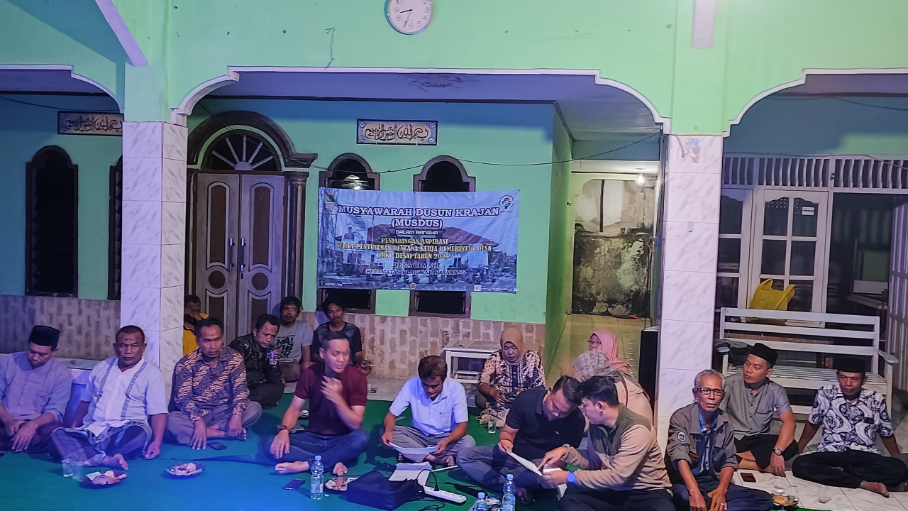 KEGIATAN MUSYAWARAH DUSUN KRAJAN SERAP ASPIRASI MASYARAKAT UNTUK PEMBANGUNAN TAHUN ANGGARAN 2025