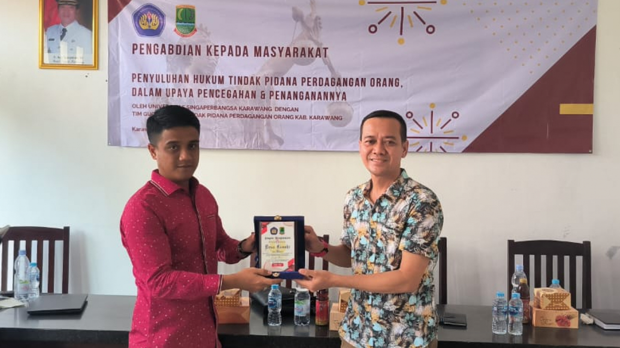 PENGABDIAN KEPADA MASYARAKAT "Penyuluhan Hukum Tindak Pidana Perdagangan Orang,Dalam Upaya Pencegahan & Penanganan"