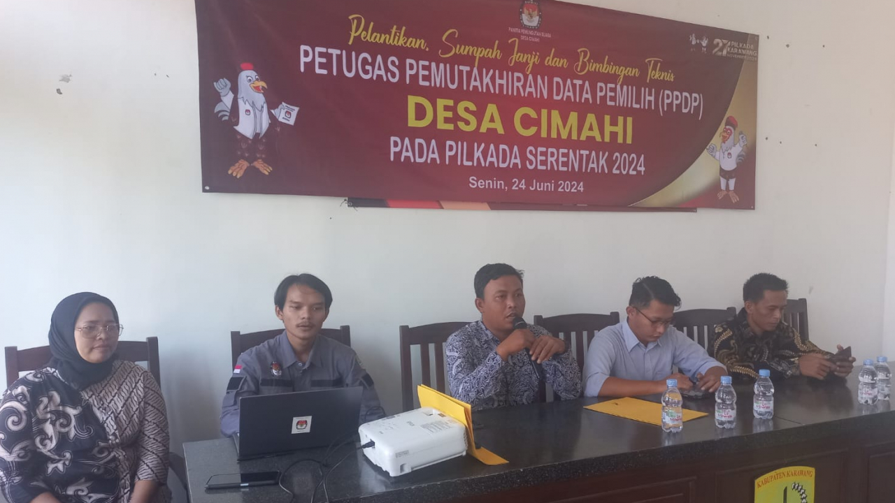 PELANTIKAN PANTARLIH DESA CIMAHI