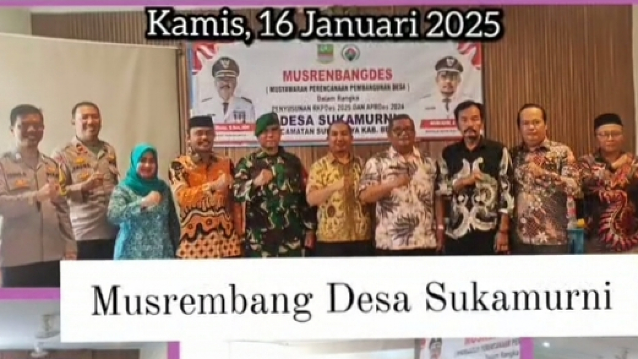 Menyiapkan Arah Pembangunan Desa Sukamurni: Musyawarah Penyusunan RKPDesa 2025 dan APBDes 2026