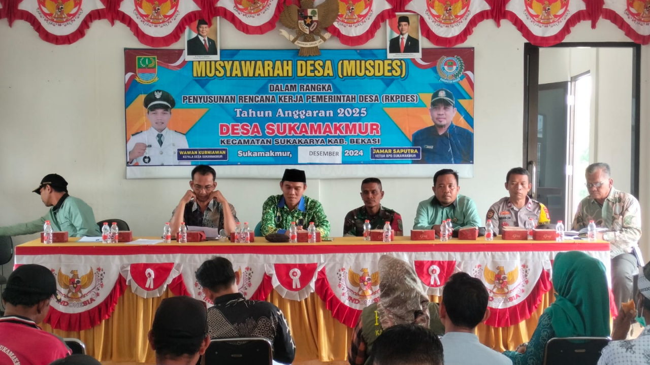 Pemerintahan Desa Sukamakmur Gelar Musyawarah Desa (MUSDES) Tahun 2024 untuk Penyusunan APBDes Tahun 2025