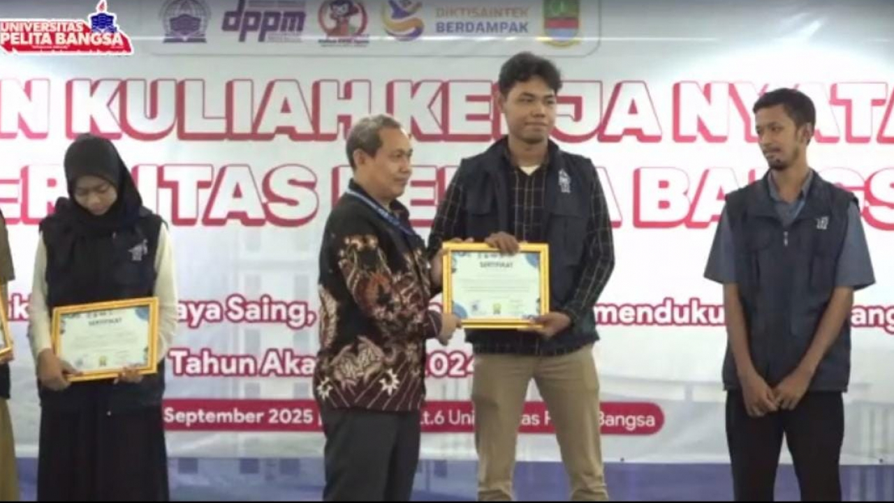 Sinergi Mahasiswa dan Masyarakat, Desa Nagasari Raih Predikat Terbaik Pertama KKN UPB 2025