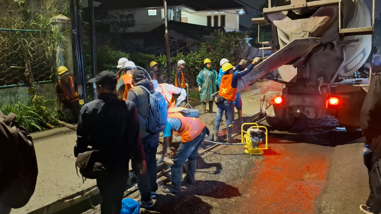 Pengecoran Jalan Kabputen