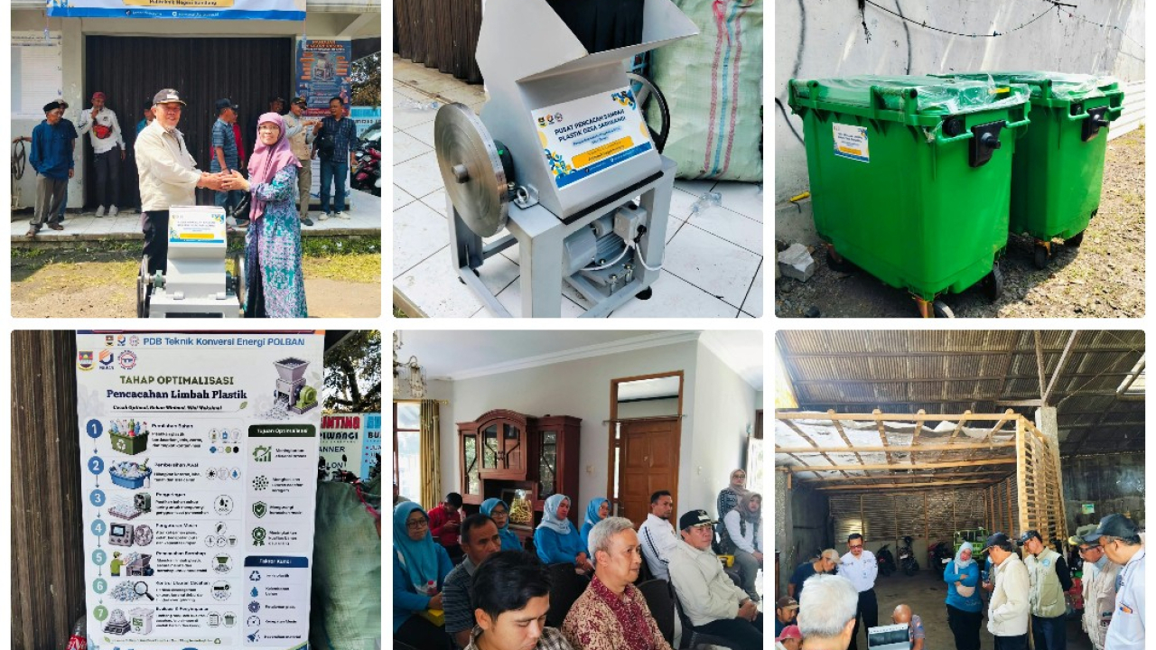 Penyerahan pencacah plastik