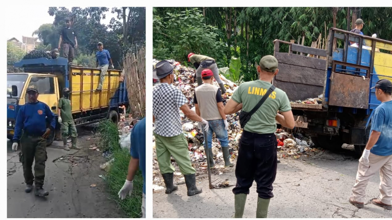 Kerja Bakti Bersihkan Sampah di RW 09 Desa Sariwangi