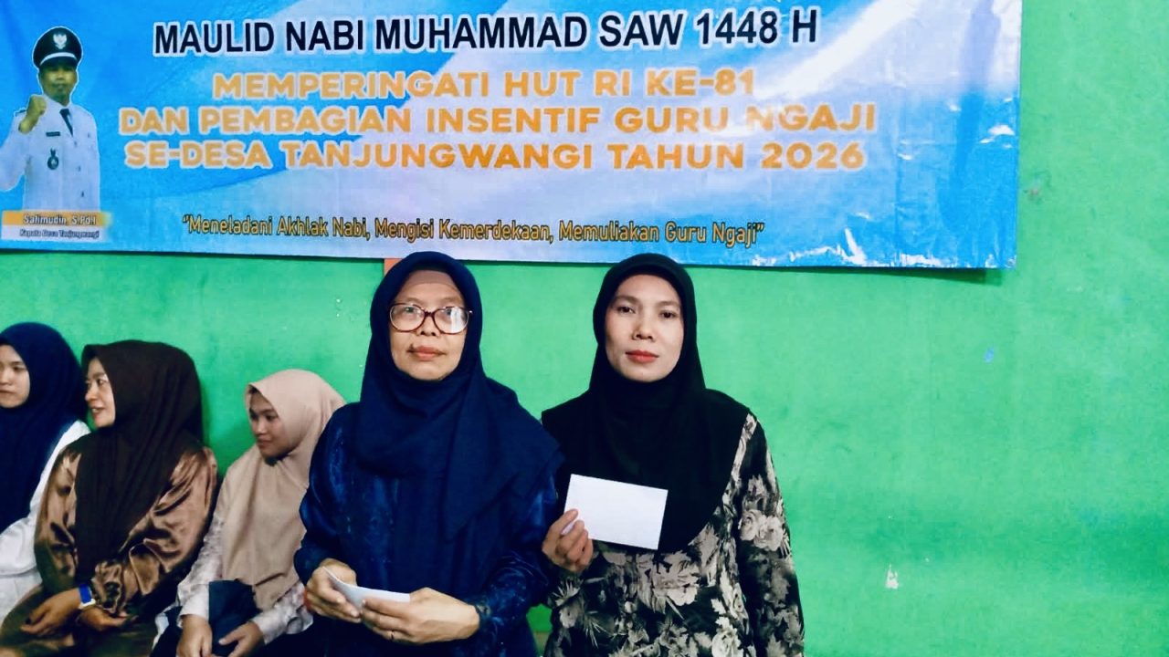 Pemerintah Desa Tanjungwangi Salurkan Insentif bagi Guru Ngaji