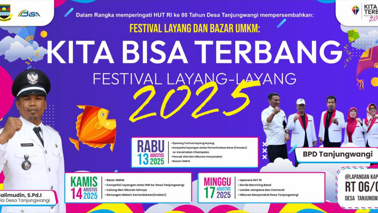 Festival layang-layang tahun 2025 Desa Tanjungwangi