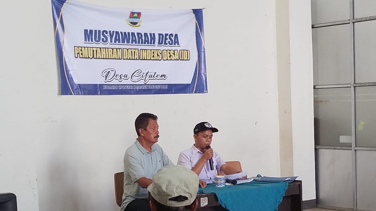 Musyawarah Desa Pemutakhiran Indeks Desa Membangun Desa Citalem