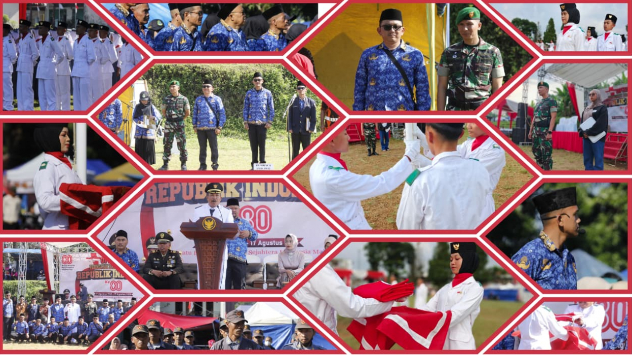 Upacara HUT RI ke-80 di Desa Cibedug Berlangsung Khidmat, Camat Rongga Jadi Inspektur Upacara