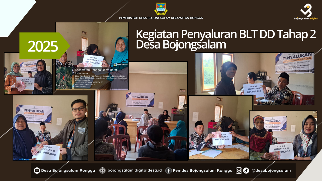 Kegiatan penyaluran BLT DD triwulan II  Tahun Anggaran 2025