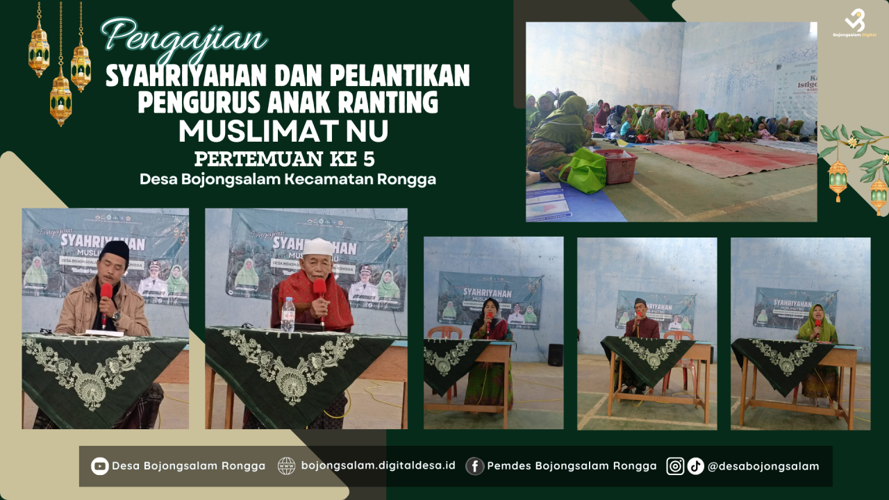 Kegiatan Syahriyahan Muslimat Tingkat Desa Bojongsalam