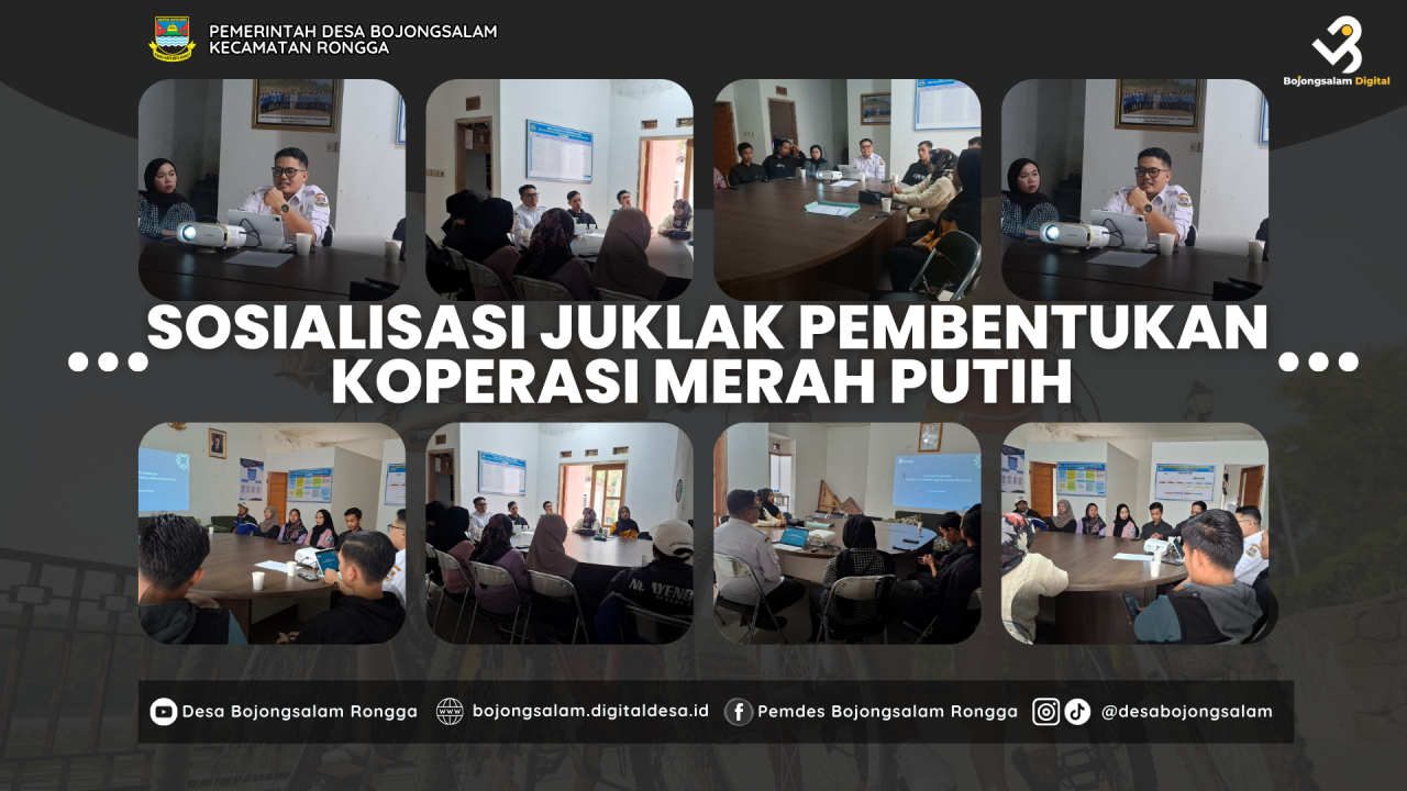 Kegiatan Sosialisasi JUKLAK  PEMBENTUKAN KOPERASI MERAH PUTIH