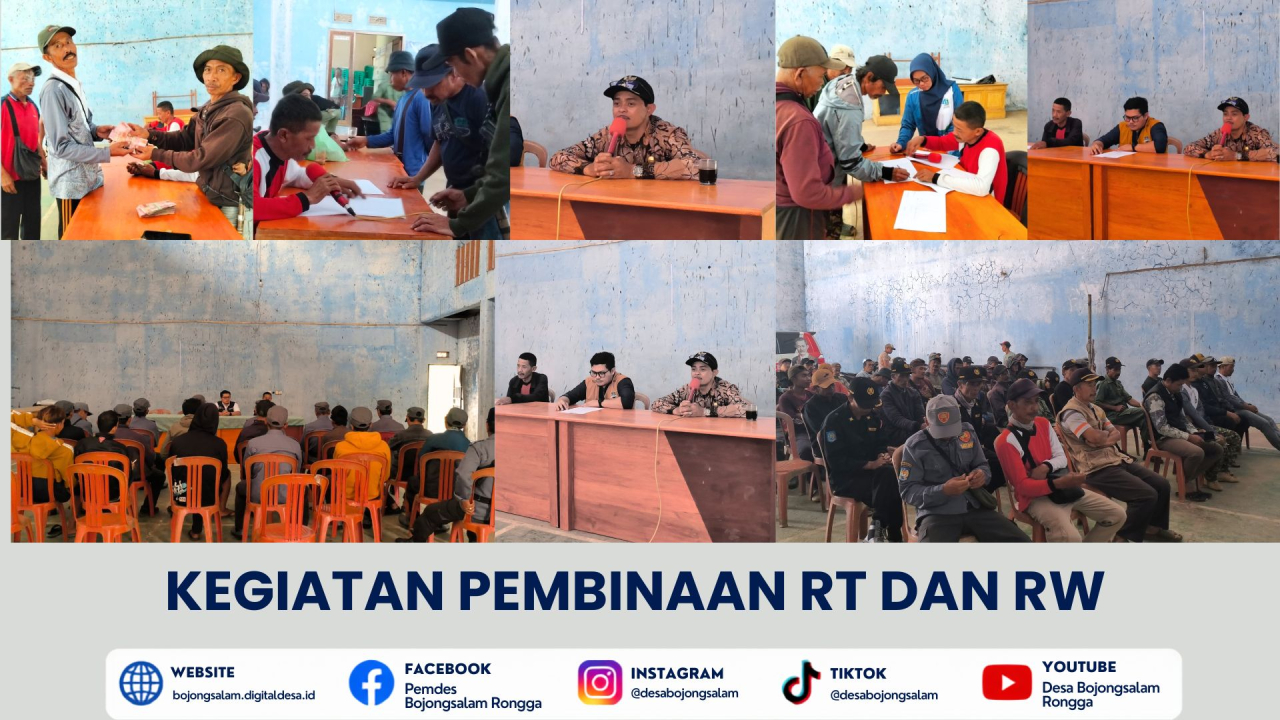 Kegiatan Pembinaan RT dan RW