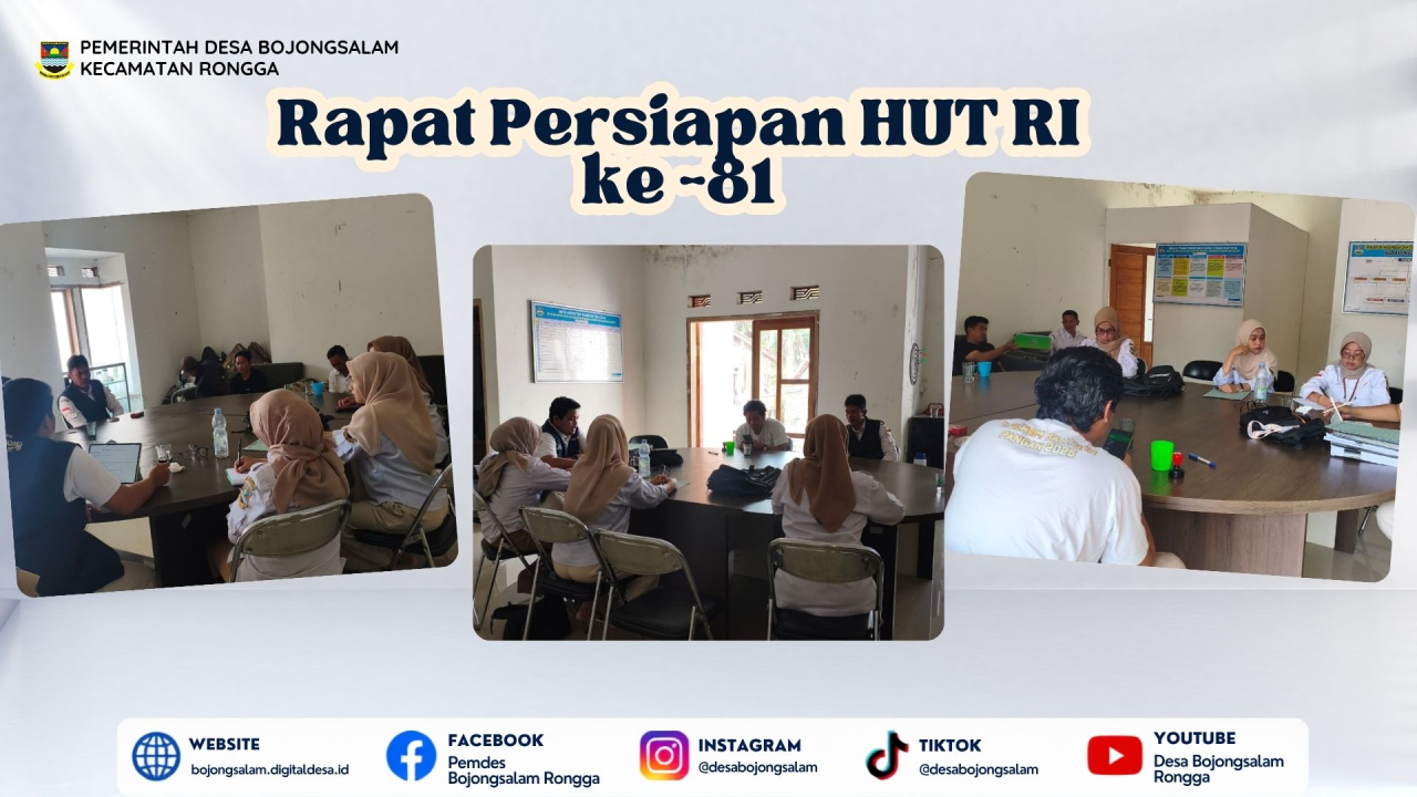 RAPAT PERSIPAN MENYAMBUT HUT RI KE-81
