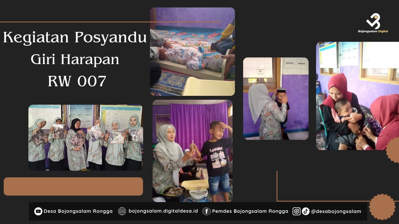 KEGIATAN POSYANDU GIRI HARAPAN APRIL