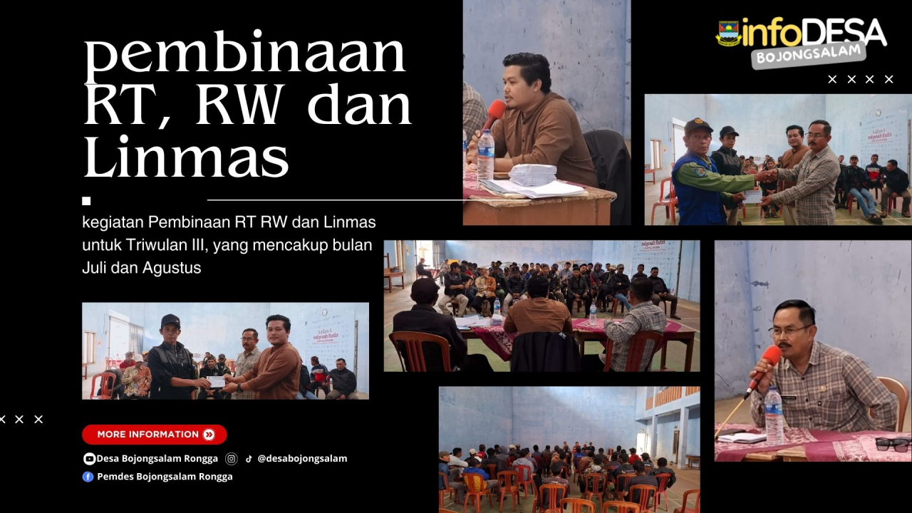 kegiatan Pembinaan RT, RW dan Linmas